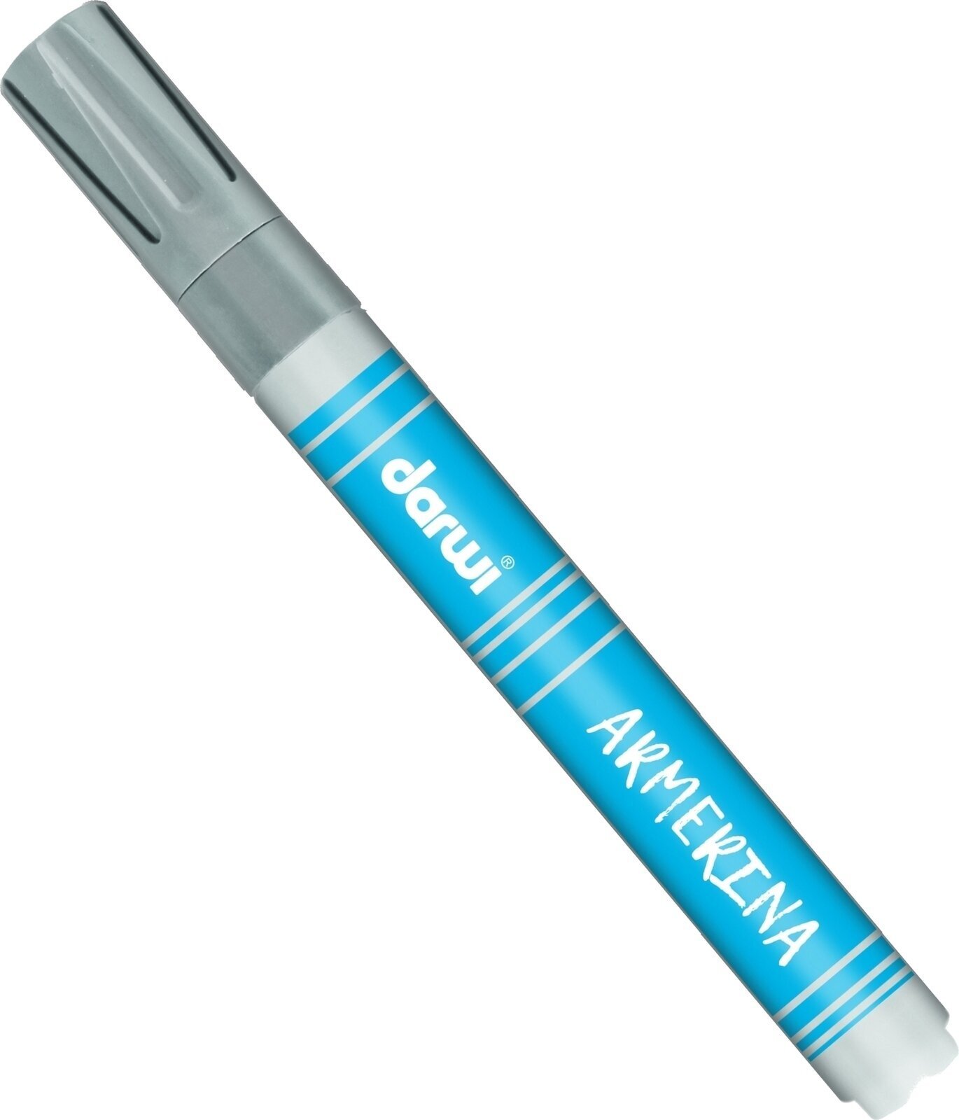 Felt-Tip Pen Darwi Cold Ceramic Paint Marker Silver 6 ml