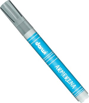 Felt-Tip Pen Darwi Cold Ceramic Paint Marker Silver 6 ml - 1