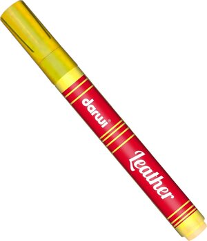 Felt-Tip Pen Darwi Paint On Leather Marker Dark Yellow 6 ml 1 pc - 1