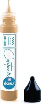 Tinta para vidro Darwi Glass Paint Contour Applicator Bottle 30 ml Gold - 1
