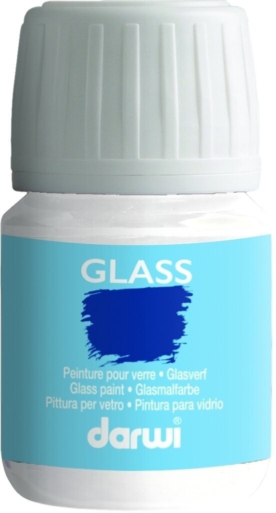 Vopsea pentru sticla Darwi Glass Paint 30 ml White