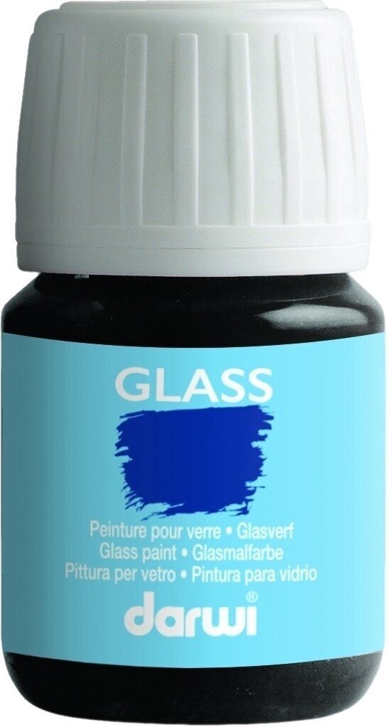 Βαφή για Γυαλί Darwi Glass Paint 30 ml Black