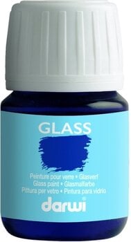 Glasmaling Darwi Glass Paint Glas maling 30 ml Dark Blue - 1