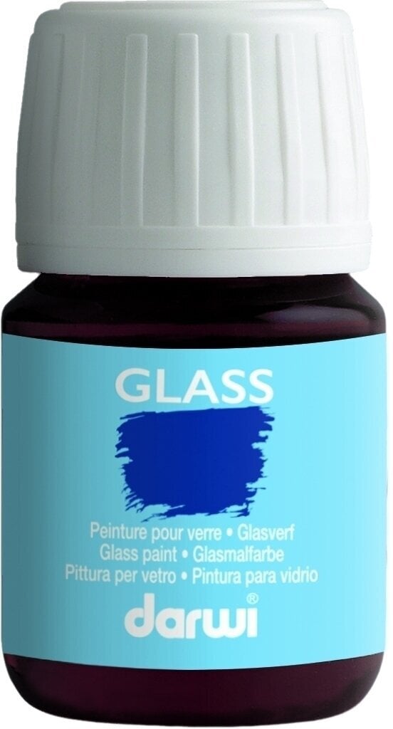 Glasverf Darwi Glass Paint Glas verf Carmine 30 ml 1 stuk