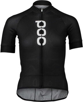 Odzież kolarska / koszulka POC Essential Road Women's Logo Jersey Uranium Black/Hydrogen White M - 1