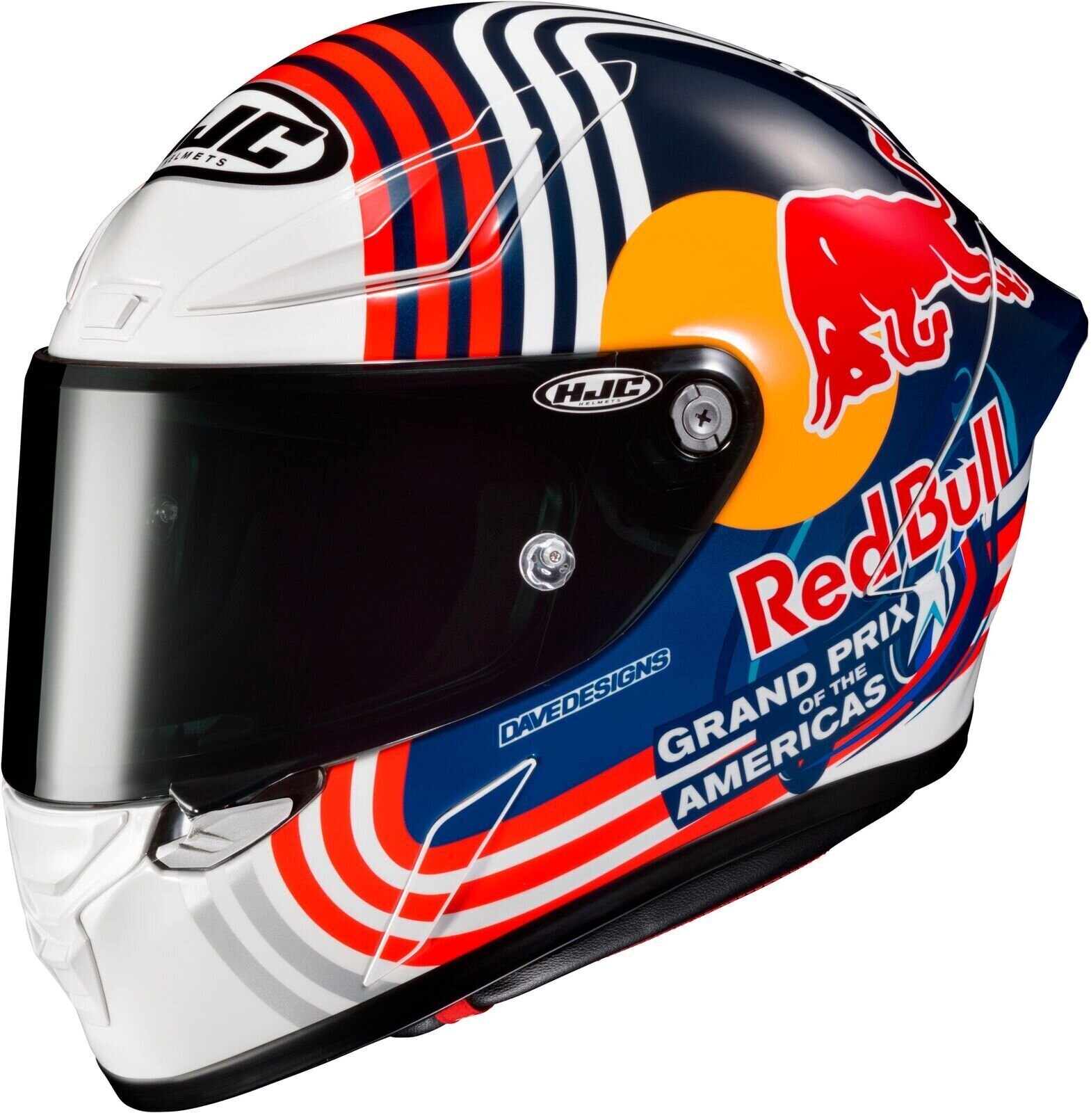 Capacete HJC RPHA 1 Red Bull Austin GP MC21 XS Capacete