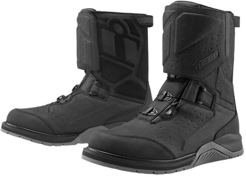 Motorcycle Boots ICON Alcan WP CE Boots Black 39 Motorcycle Boots - 1