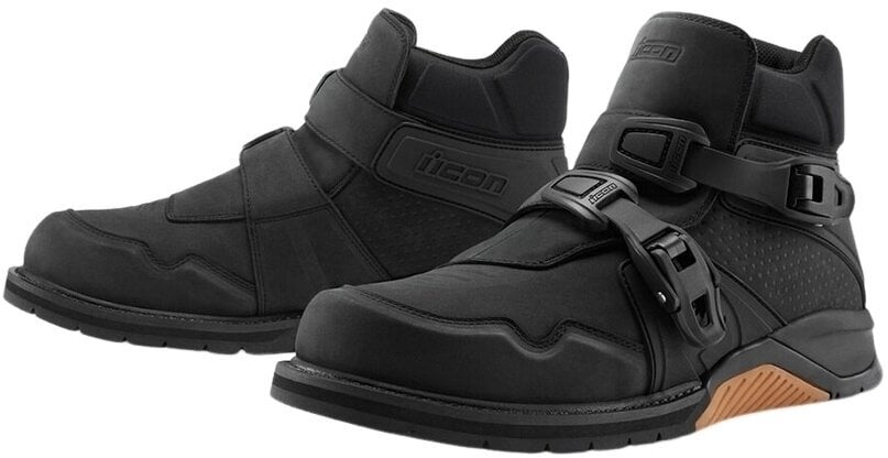Motoristični čevlji ICON Slabtown WP CE Boots Black 39 Motoristični čevlji