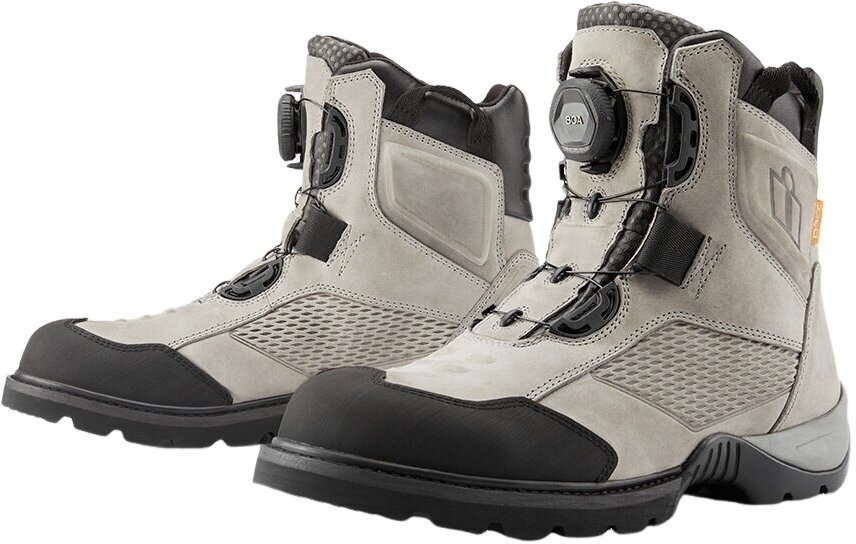 Stivali da moto ICON Stormhawk WP Boots Grey 47 Stivali da moto