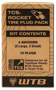 Σετ Εργαλείων Ποδηλάτου και Επισκευής Λάστιχου WTB TCS Rocket Tire Plug Pack - 1