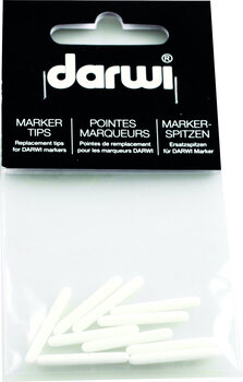 Pisak   Darwi Replacement Tips For Acryl Opak White 3 mm - 1