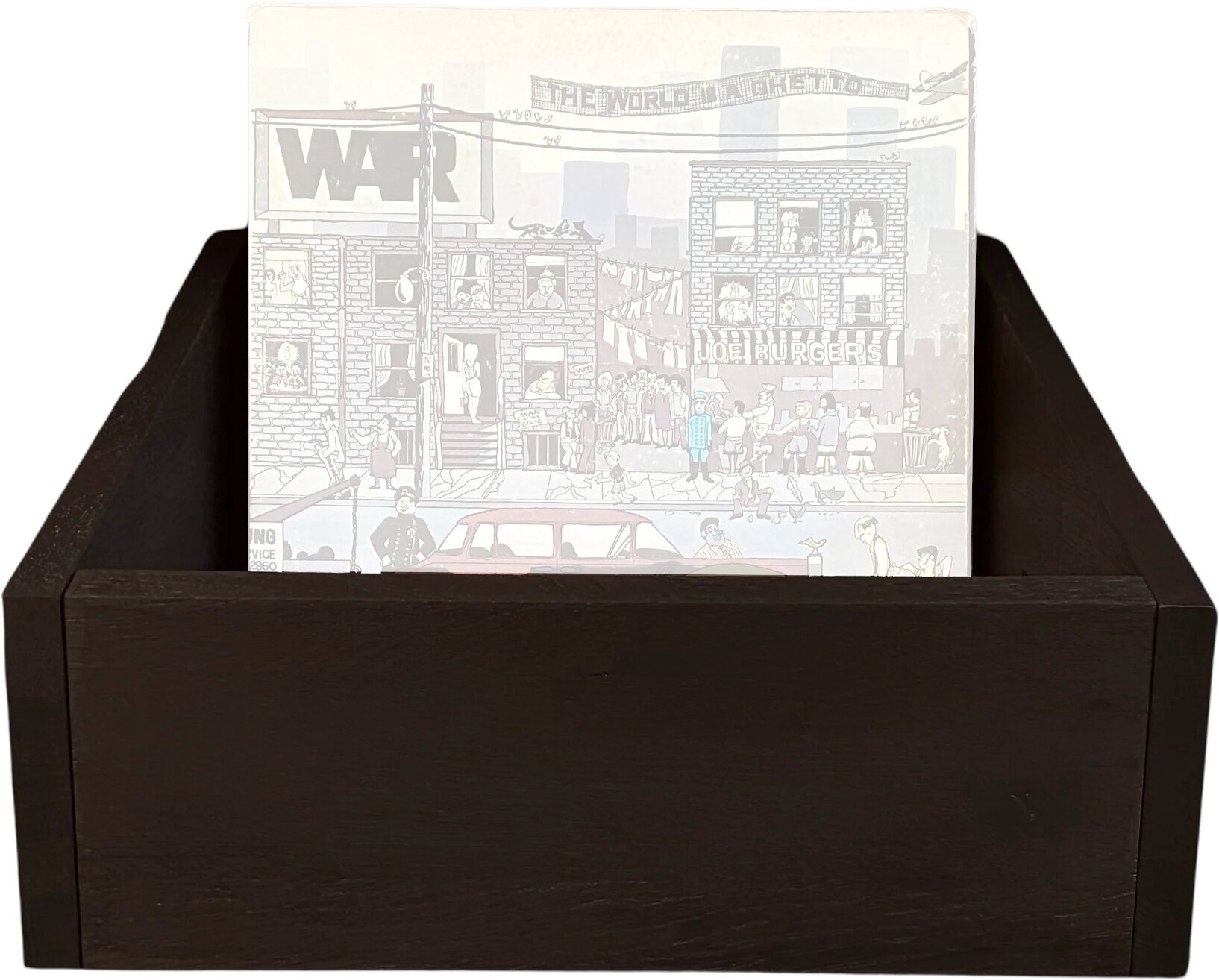 Pudełko na płyty LP Music Box Designs A Vulgar Display of Vinyl - 12 Inch Vinyl Storage Box, Black Magic
