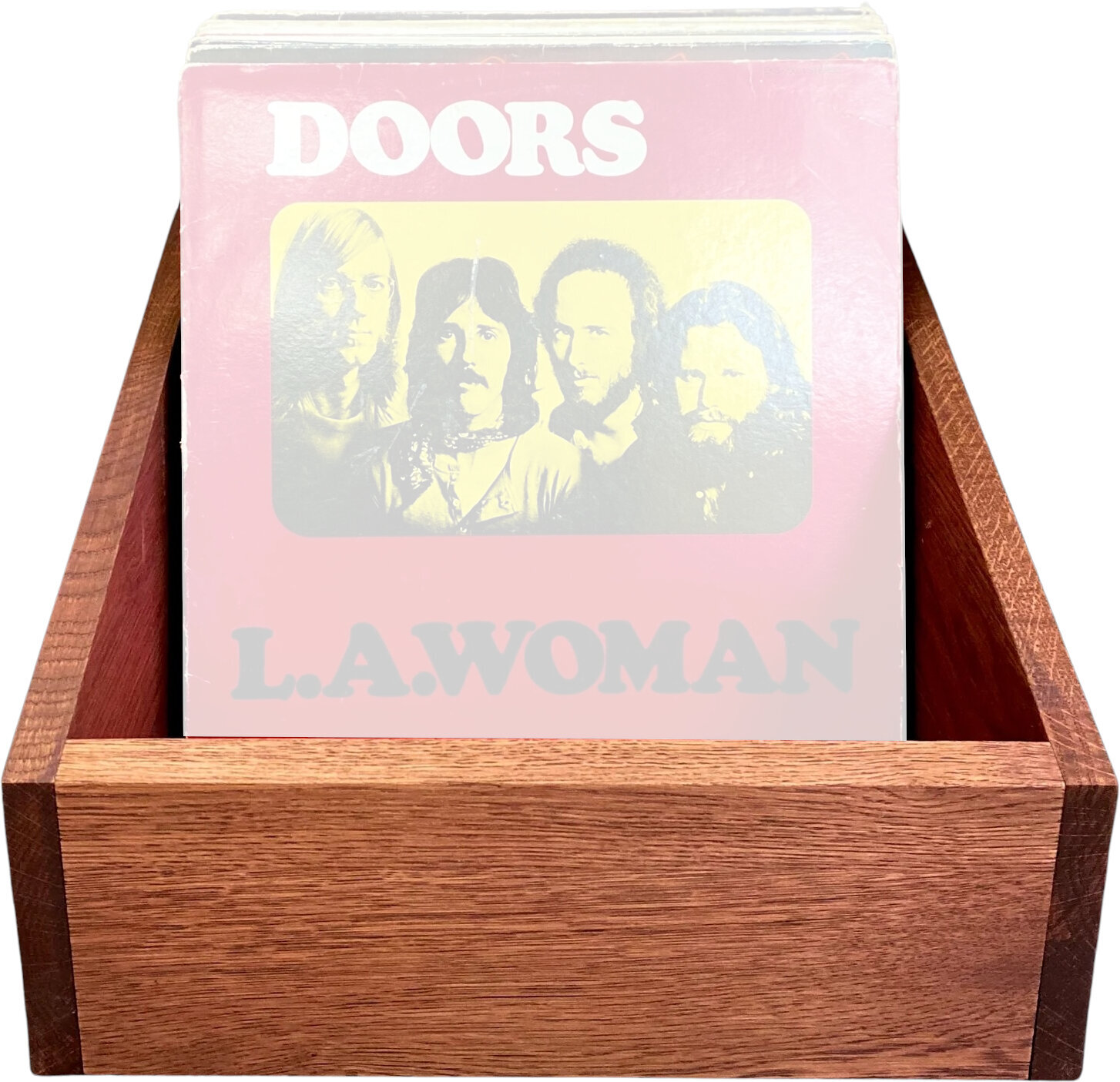 Box na LP platne Music Box Designs A Vulgar Display of Vinyl - 12 Inch Vinyl Storage Box, Whole Lotta Rosewood Box Box na LP platne