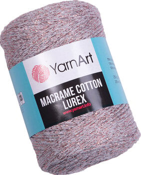Cordão Yarn Art Macrame Cotton Lurex 2 mm 727 - 1