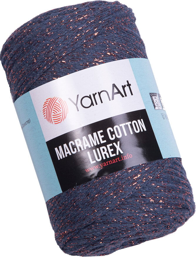 Cord Yarn Art Macrame Cotton Lurex 2 mm 731 Cord