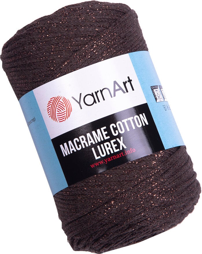 Cord Yarn Art Macrame Cotton Lurex 2 mm 736 Cord