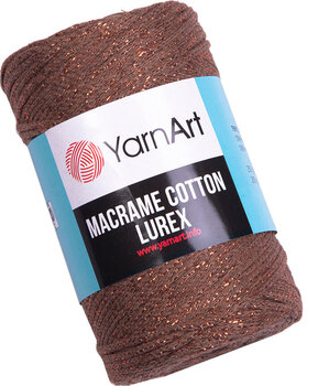 Cord Yarn Art Macrame Cotton Lurex 2 mm 742 - 1