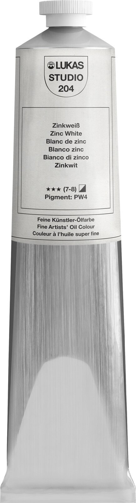 Oil colour Lukas Studio Oil Paint Aluminium Tube Oil Paint Zinc White 200 ml 1 pc