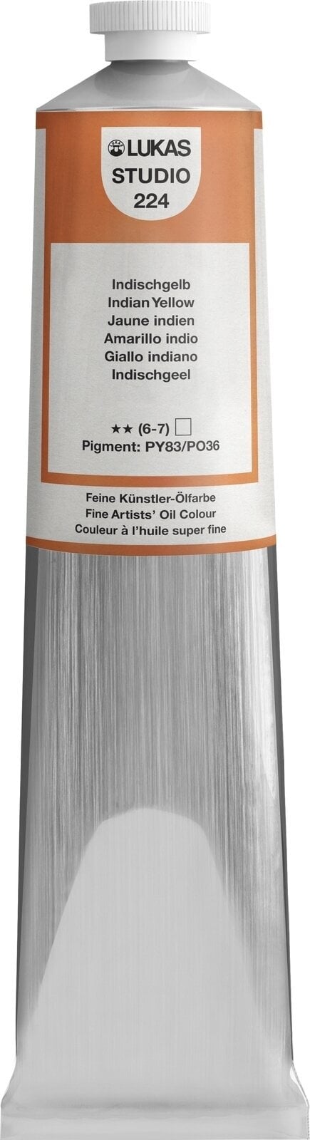 Ölfarbe Lukas Studio Oil Paint Aluminium Tube Ölgemälde Indian Yellow 200 ml 1 Stck