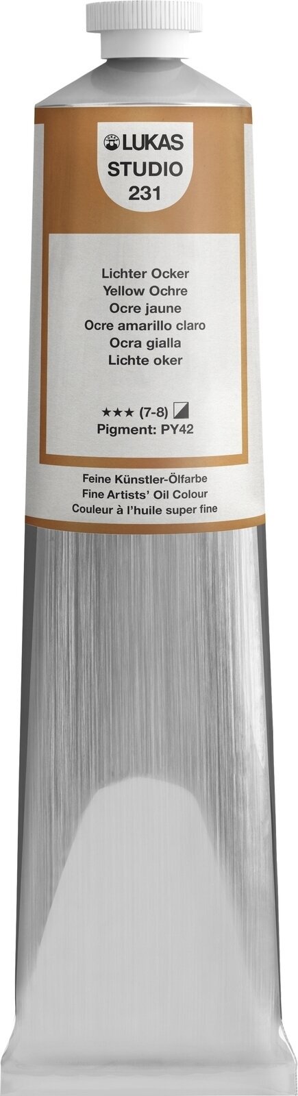 Ölfarbe Lukas Studio Oil Paint Aluminium Tube Ölgemälde Yellow Ochre 200 ml 1 Stck