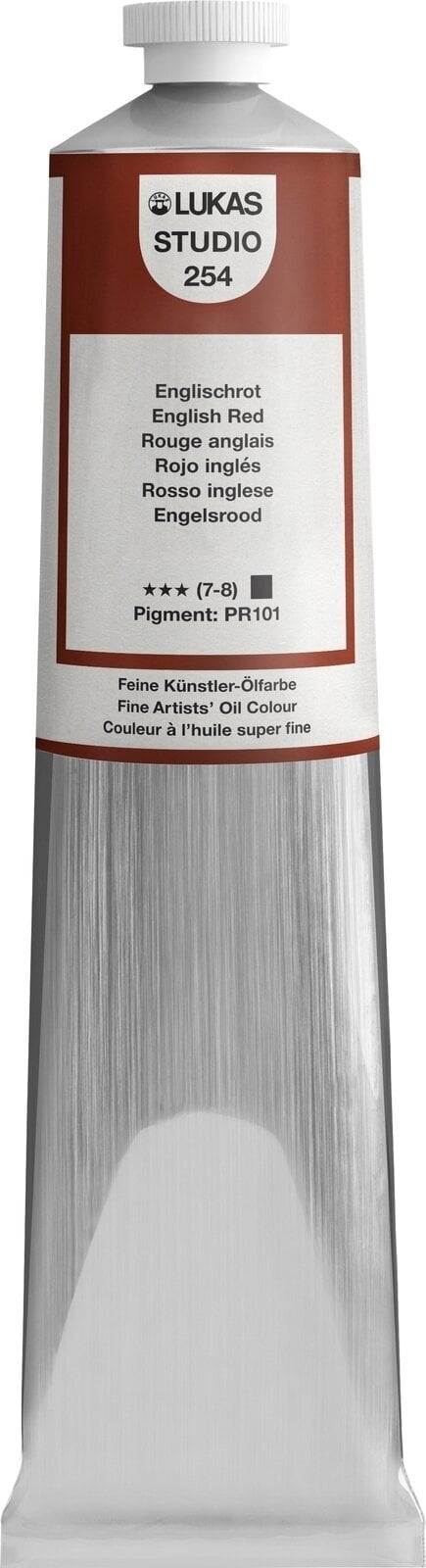 Oil colour Lukas Studio Oil Paint Aluminium Tube Oil Paint English Red 200 ml 1 pc