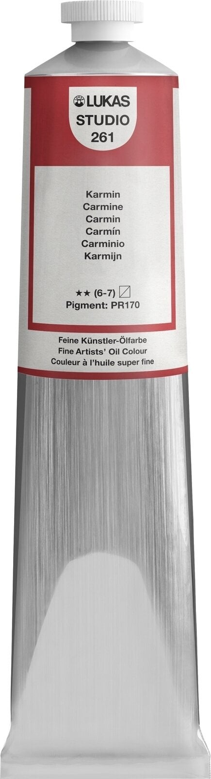 Oil colour Lukas Studio Oil Paint Aluminium Tube Oil Paint Carmine 200 ml 1 pc