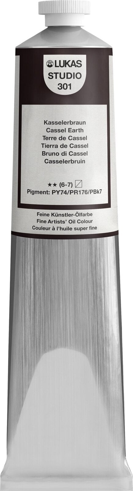 Oil colour Lukas Studio Oil Paint Aluminium Tube Oil Paint Cassel Earth 200 ml 1 pc