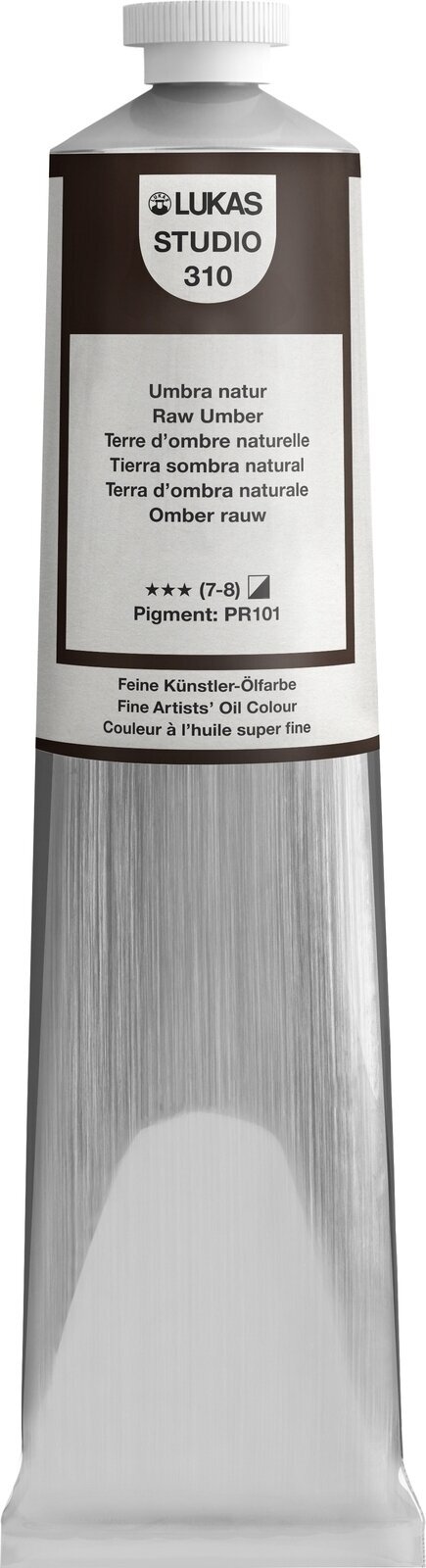 Oil colour Lukas Studio Oil Paint Aluminium Tube Oil Paint Raw Umber 200 ml 1 pc