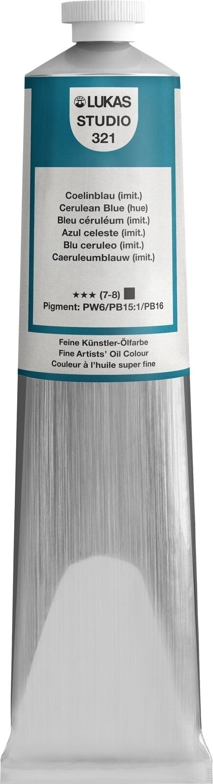 Olejová barva Lukas Studio Oil Paint Aluminium Tube Olejová barva Cerulean Blue Hue 200 ml 1 ks