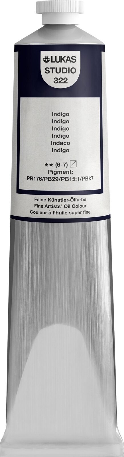 Olejová barva Lukas Studio Oil Paint Aluminium Tube Olejová barva Indigo 200 ml 1 ks