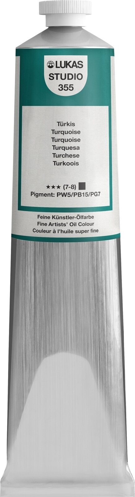 Oil colour Lukas Studio Oil Paint Aluminium Tube Oil Paint Turquoise 200 ml 1 pc