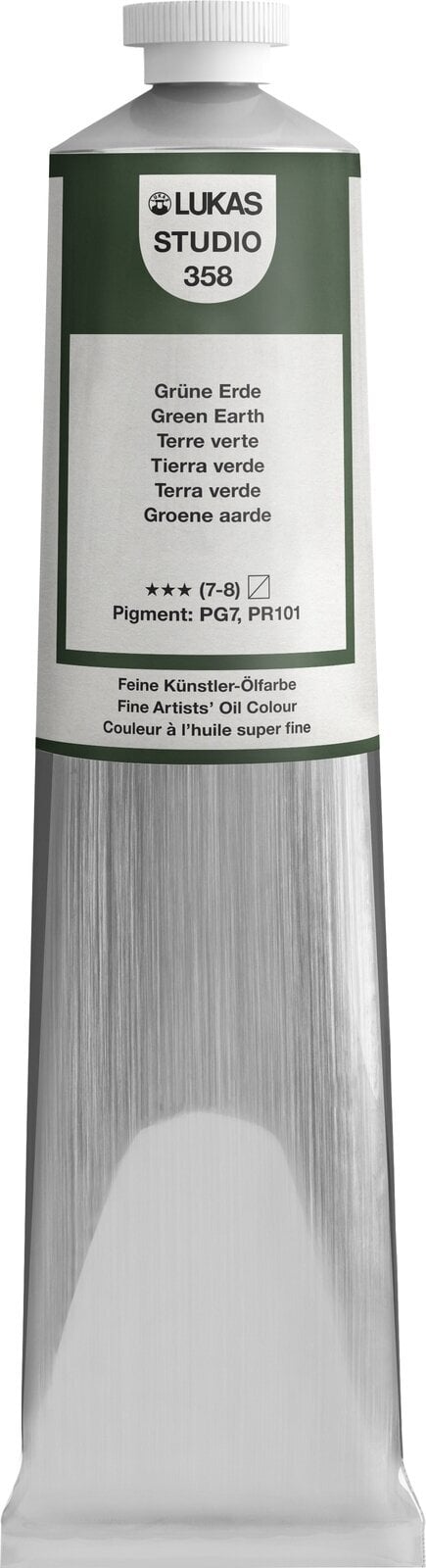 Ölfarbe Lukas Studio Oil Paint Aluminium Tube Ölgemälde Green Earth 200 ml 1 Stck