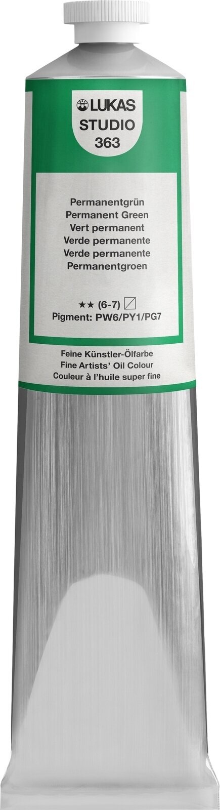 Ölfarbe Lukas Studio Oil Paint Aluminium Tube Ölgemälde Permanent Green 200 ml 1 Stck