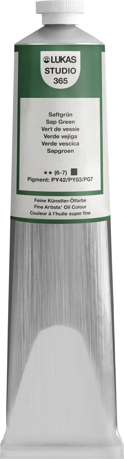 Oil colour Lukas Studio Oil Paint Aluminium Tube Oil Paint Sap Green 200 ml 1 pc