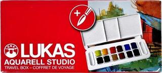 Watercolour Paint Lukas Aquarell Studio Travel Box Set of Watercolour Paints 12 pcs