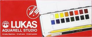 Watercolour Paint Lukas Aquarell Studio Metal Box Set of Watercolour Paints 16 pcs