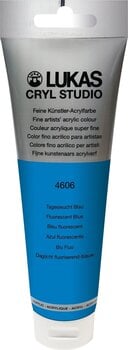 Akrilna boja Lukas Cryl Studio Plastic Tube Akrilna boja Fluorescent Blue 125 ml 1 kom - 1