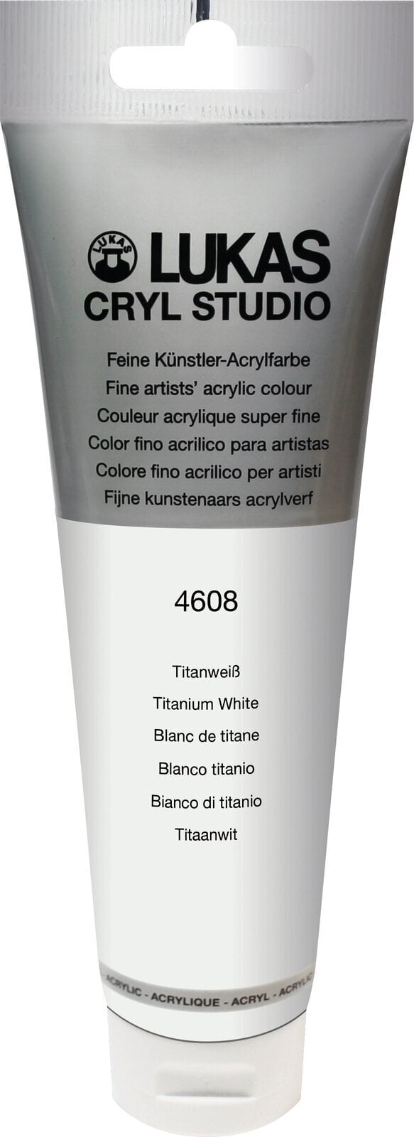 Akrylová barva Lukas Cryl Studio Akrylová barva 125 ml Titanium White