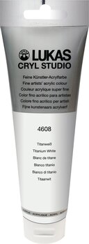 Akrylová farba Lukas Cryl Studio Acrylic Paint Plastic Tube Akrylová farba Titanium White 125 ml 1 ks - 1