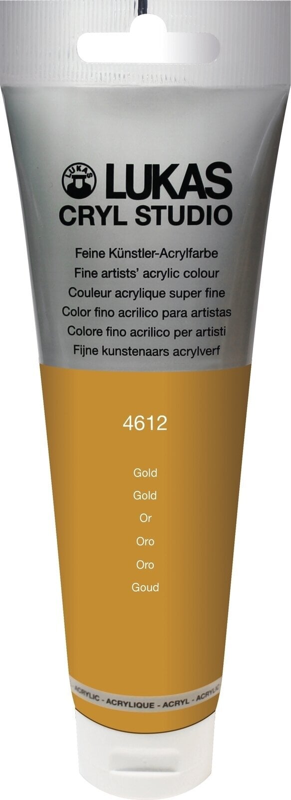 Akrylová farba Lukas Cryl Studio Acrylic Paint Plastic Tube Akrylová farba Gold 125 ml 1 ks