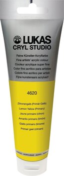 Tinta acrílica Lukas Cryl Studio Acrylic Paint Plastic Tube Tinta acrílica Lemon Yellow (Primary) 125 ml 1 un. - 1