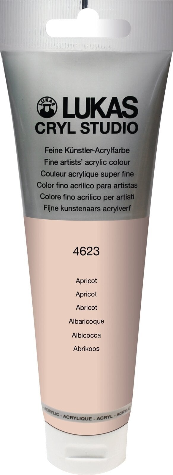 Akrylmaling Lukas Cryl Studio Acrylic Paint Plastic Tube Akrylmaling Apricot 125 ml 1 stk.
