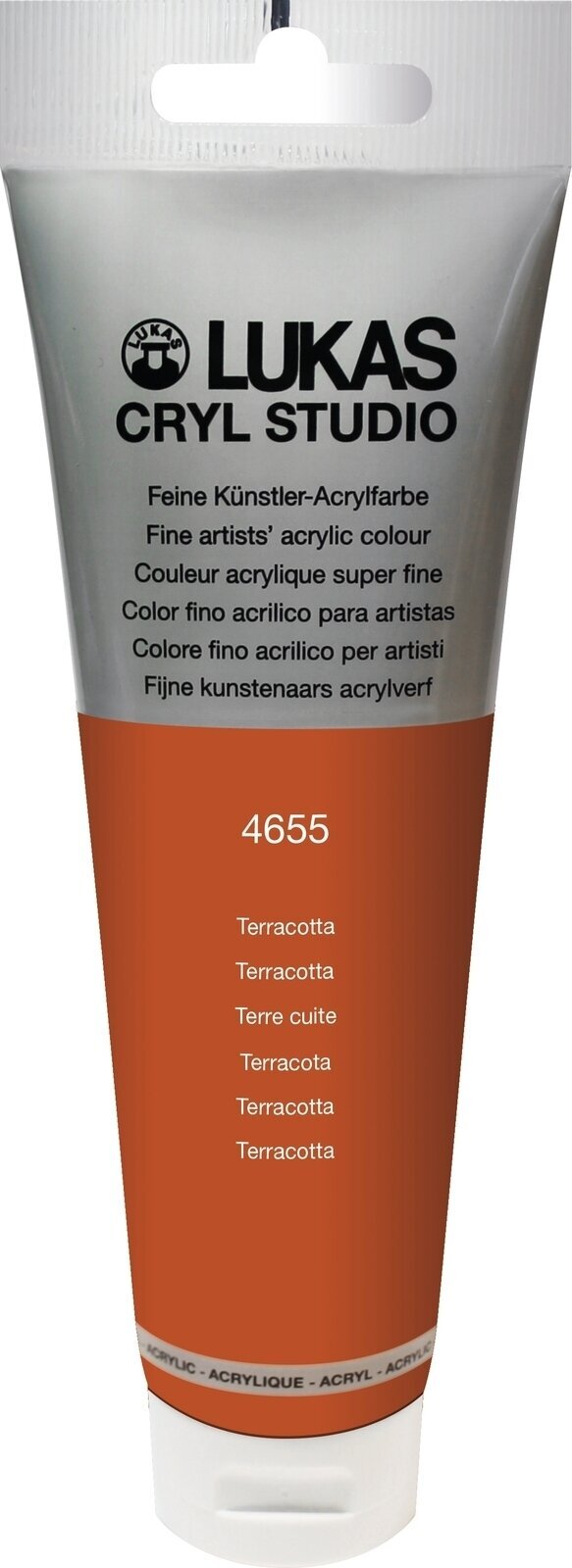 Culoare acrilică Lukas Cryl Studio Acrylic Paint Plastic Tube Vopsea acrilică Terracotta 125 ml 1 buc