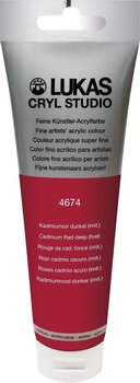 Farba akrylowa Lukas Cryl Studio Acrylic Paint Plastic Tube Farba akrylowa Cadmium Red Deep Hue 125 ml 1 szt - 1