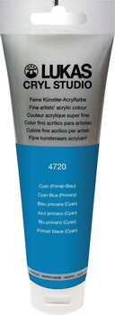 Acrylfarbe Lukas Cryl Studio Acrylic Paint Plastic Tube Acrylfarbe Cyan Blue (Primary) 125 ml 1 Stck - 1