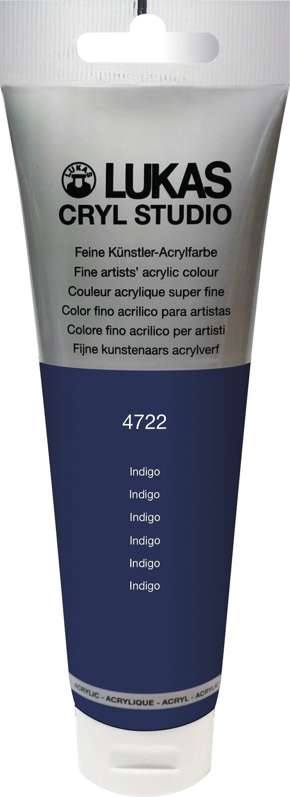 Tinta acrílica Lukas Cryl Studio Acrylic Paint Plastic Tube Tinta acrílica Indigo 125 ml 1 un.