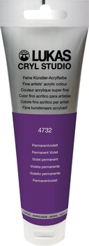 Farba akrylowa Lukas Cryl Studio Acrylic Paint Plastic Tube Farba akrylowa Permanent Violet 125 ml 1 szt - 1