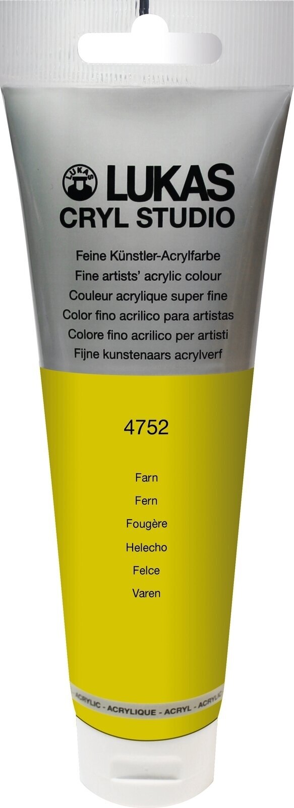 Tinta acrílica Lukas Cryl Studio Acrylic Paint Plastic Tube Tinta acrílica Fern 125 ml 1 un.
