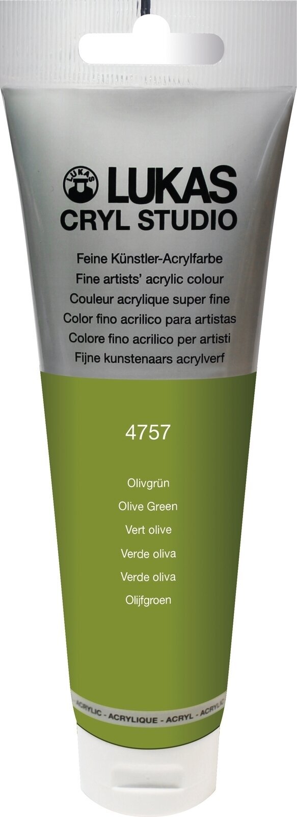 Akrylová farba Lukas Cryl Studio Acrylic Paint Plastic Tube Akrylová farba Olive Green 125 ml 1 ks