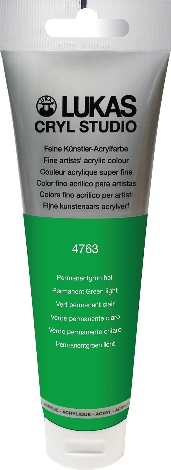 Acrylic Paint Lukas Cryl Studio Acrylic Paint Plastic Tube Acrylic Paint Permanent Green Light 125 ml 1 pc